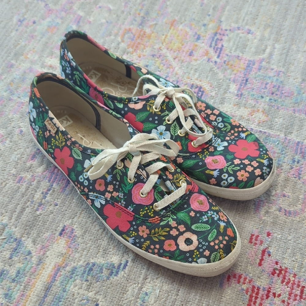 Floral Canvas Sneakers